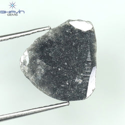1.79 Slice Shape Natural Diamond Black Color I3 Clarity (13.00 MM)