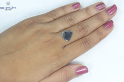 1.79 Slice Shape Natural Diamond Black Color I3 Clarity (13.00 MM)