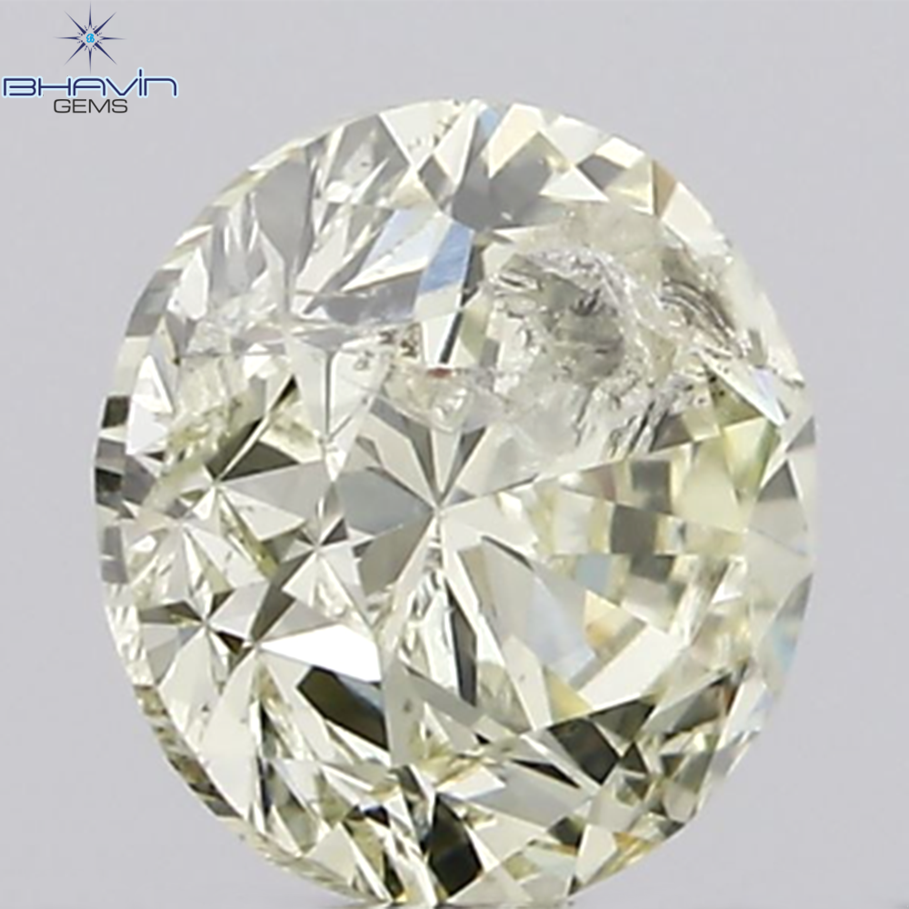 0.40 CT, Round Shape Natural Diamond ,White (M) , I2 Clarity (4.45 MM )