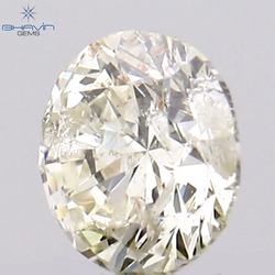 0.30 CT ラウンド ブリリアント カット ダイヤモンド、ホワイト (M) カラー、クラリティ I2