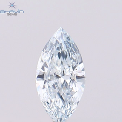 0.11 CT, Marquise Shape Natural Diamond , Greenish Blue Color,  VS1 Clarity (4.90 MM )