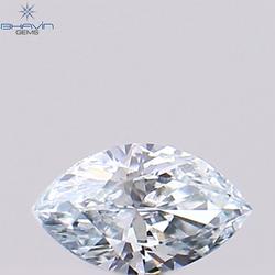 0.07 CT, Marquise  Shape Natural Diamond Greenish Blue Color, VS1 Clarity (3.67 MM )