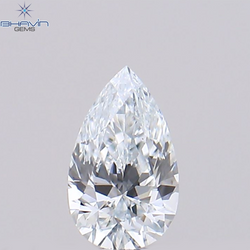 0.09 CT、ペアシェイプ、天然ダイヤモンドの緑がかった青色、VS1 クラリティ (3.78 MM )