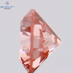 0.12 CT, Round Diamond, Pink Color, VVS1 Clarity