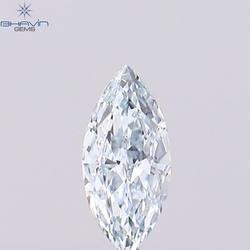0.11 CT, Marquise Shape, Natural Diamond Greenish Blue Color, VS2 Clarity ( 5.00 MM )