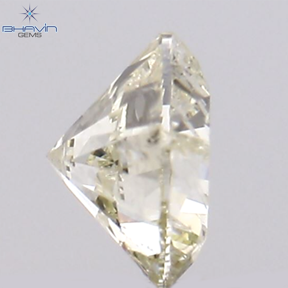 0.30 CT ラウンド ブリリアント カット ダイヤモンド、ホワイト (M) カラー、クラリティ I2