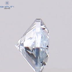 0.07 CT, Marquise  Shape Natural Diamond Greenish Blue Color, VS1 Clarity (3.67 MM )