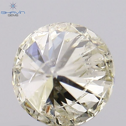 0.30 CT ラウンド ブリリアント カット ダイヤモンド、ホワイト (M) カラー、クラリティ I2