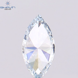 0.11 CT, Marquise Shape Natural Diamond , Greenish Blue Color,  VS1 Clarity (4.90 MM )