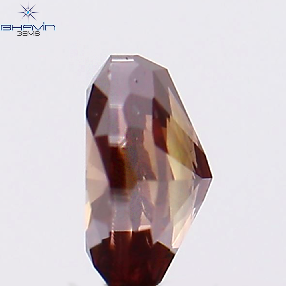 0.33 CT, Oval Shape, Natural Diamond, Pink Color, VS2 Clarity (4.63 MM)