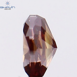 0.33 CT, Oval Shape, Natural Diamond, Pink Color, VS2 Clarity (4.63 MM)