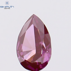 0.21 CT, Pear Shape, Natural Diamond, Pink Color, VS2 Clarity (4.79 MM)