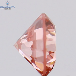 0.12 CT, Round Diamond, Pink Color, VVS1 Clarity