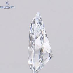 0.09 CT、ペアシェイプ、天然ダイヤモンドの緑がかった青色、VS1 クラリティ (3.78 MM )