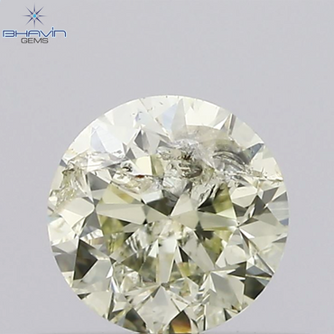 0.40 CT, Round Shape Natural Diamond ,White (M) , I2 Clarity (4.45 MM )