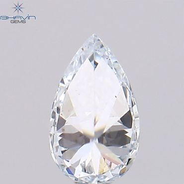 0.09 CT, Pear Shape, Natural Diamond Greenish Blue Color, VS1 Clarity (3.78 MM )