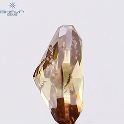 0.25 CT, Oval Shape, Natural Diamond, Brown Pink Color, I1 Clarity (4.52 MM)