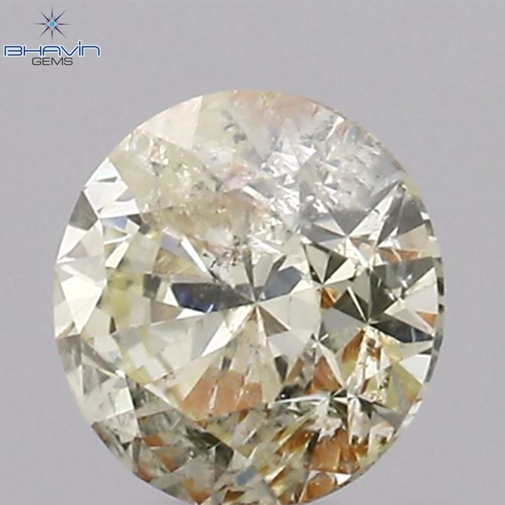 0.31 CT, Round Shape Natural  Diamond White (M) Color, I1 Clarity (4.18 MM)