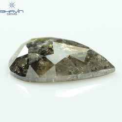 0.76 CT Pear Shape Natural Diamond Salt And pepper Color I3 Clarity (7.57 MM)