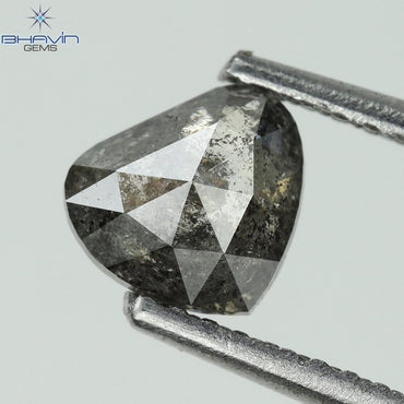 0.75 CT Heart Shape Natural Diamond Salt And pepper Color I3 Clarity (6.04 MM)