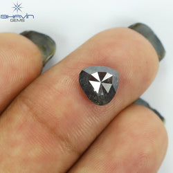 1.30 CT Heart Shape Natural Diamond Salt And pepper Color I3 Clarity (7.51 MM)