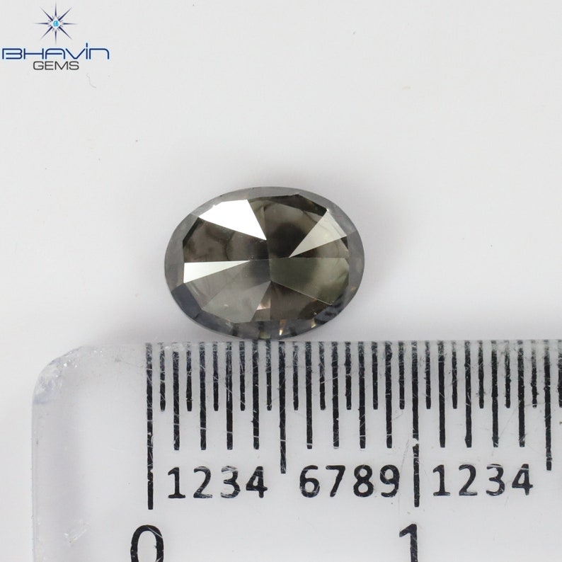 1.21 CT Gray Diamond Oval Diamond Natural Loose Diamond Clarity VS2 (7.54 MM)