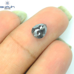1.31 CT Pear Shape Natural Diamond Salt And pepper Color I3 Clarity (7.33 MM)