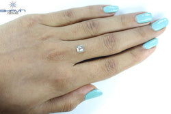1.06 CT Square Emerald Shape Natural Diamond Salt And Pepper Color Clarity I3 (6.43 MM)