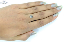 1.74 CT Pear Shape Natural Diamond Salt And pepper Color I3 Clarity (8.41 MM)