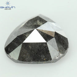 1.30 CT Heart Shape Natural Diamond Salt And pepper Color I3 Clarity (7.51 MM)