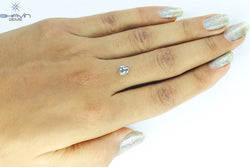 1.07 CT Pear Shape Natural Diamond Salt And pepper Color I3 Clarity (7.21 MM)