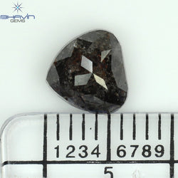 1.51 CT Pear Shape Natural Diamond Salt And pepper Color I3 Clarity (6.53 MM)