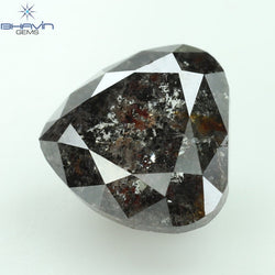 1.51 CT Pear Shape Natural Diamond Salt And pepper Color I3 Clarity (6.53 MM)