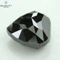 1.50 CT Pear Shape Natural Diamond Black (Salt And pepper) Color I3 Clarity (6.41 MM)