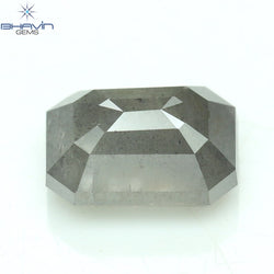 1.12 CT Square Emerald Diamond Salt And Pepper Diamond Clarity I3 (6.58 MM)