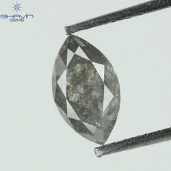0.71 CT Marquise Diamond Salt And Papper Diamond I3 Clarity (7.44 MM)