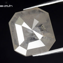 2.14 CT Square Emerald Diamond White Diamond Clarity I3 (8.41 MM)