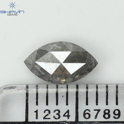 0.71 CT Marquise Diamond Salt And Papper Diamond I3 Clarity (7.44 MM)