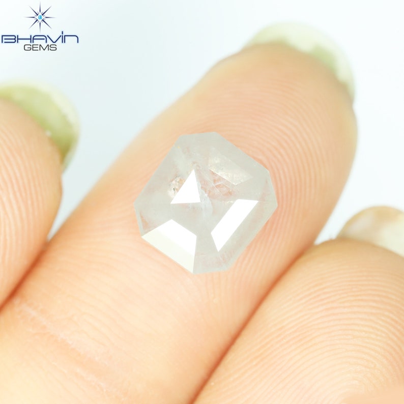 2.14 CT Square Emerald Diamond White Diamond Clarity I3 (8.41 MM)