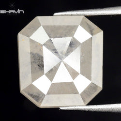 2.14 CT Square Emerald Diamond White Diamond Clarity I3 (8.41 MM)