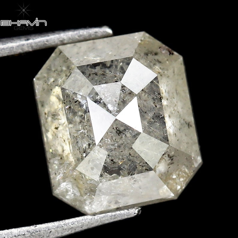 0.86 CT スクエア エメラルド ダイヤモンド ホワイト ダイヤモンド クラリティ I3 (5.65 MM)