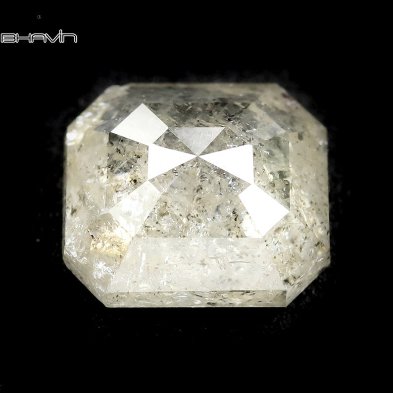 0.86 CT スクエア エメラルド ダイヤモンド ホワイト ダイヤモンド クラリティ I3 (5.65 MM)