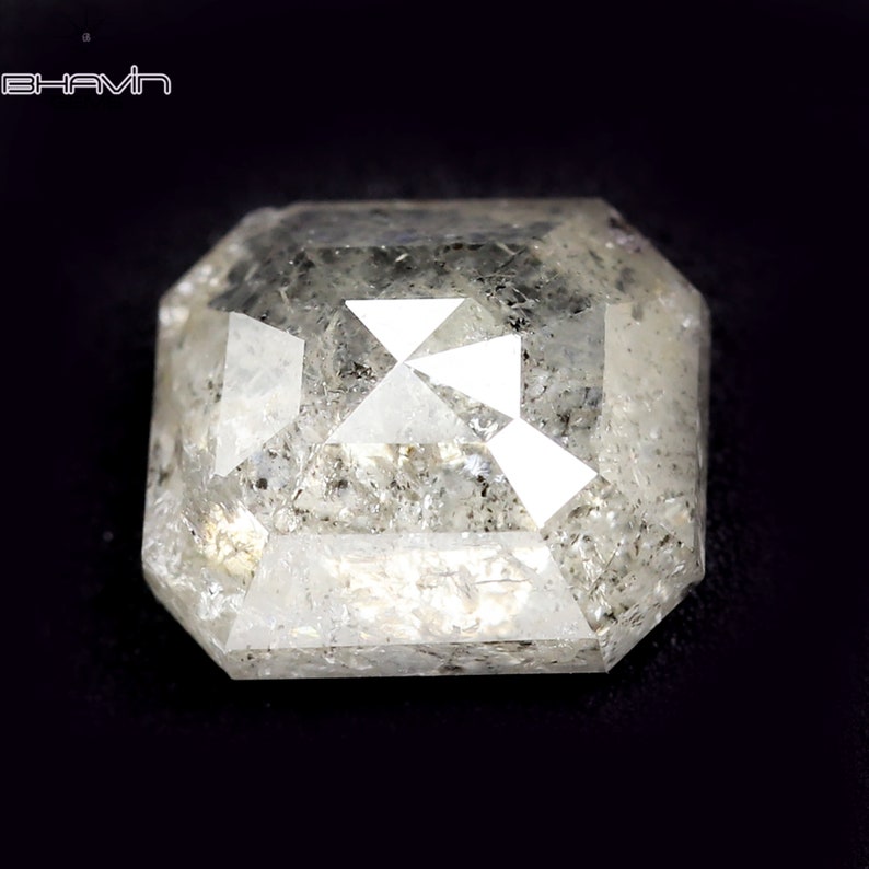 0.86 CT スクエア エメラルド ダイヤモンド ホワイト ダイヤモンド クラリティ I3 (5.65 MM)