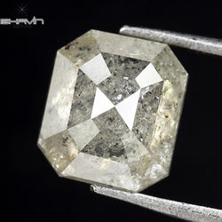 0.86 CT スクエア エメラルド ダイヤモンド ホワイト ダイヤモンド クラリティ I3 (5.65 MM)