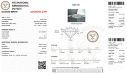 IGI Certified 0.31 CT Round Diamond White(J) Diamond Natural Loose Diamond SI1 Clarity (5.34 MM)