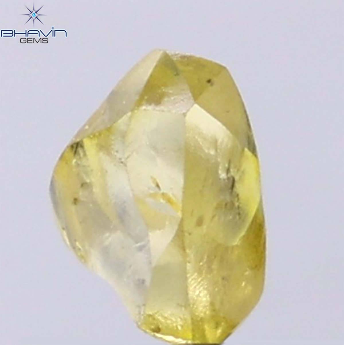 1.23 CT Natural Rough Diamond Enhanced Yellow Color Clarity VS (7.24 MM)