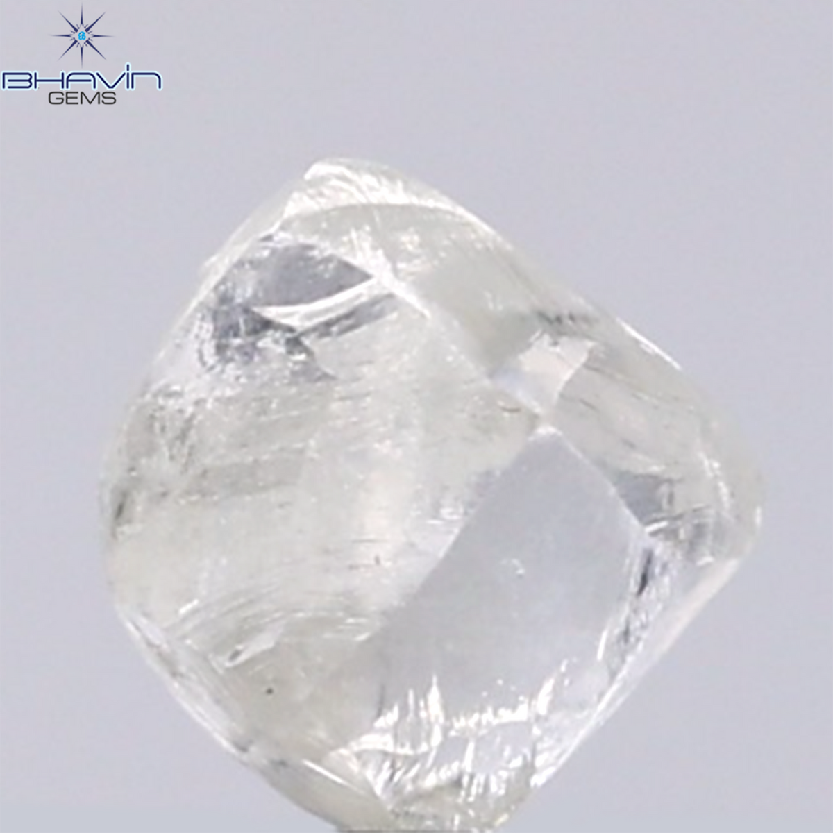 0.97 CT Natural Rough Diamond White Color Clarity VS (5.98 MM)