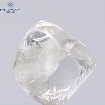 0.97 CT Natural Rough Diamond White Color Clarity VS (5.98 MM)