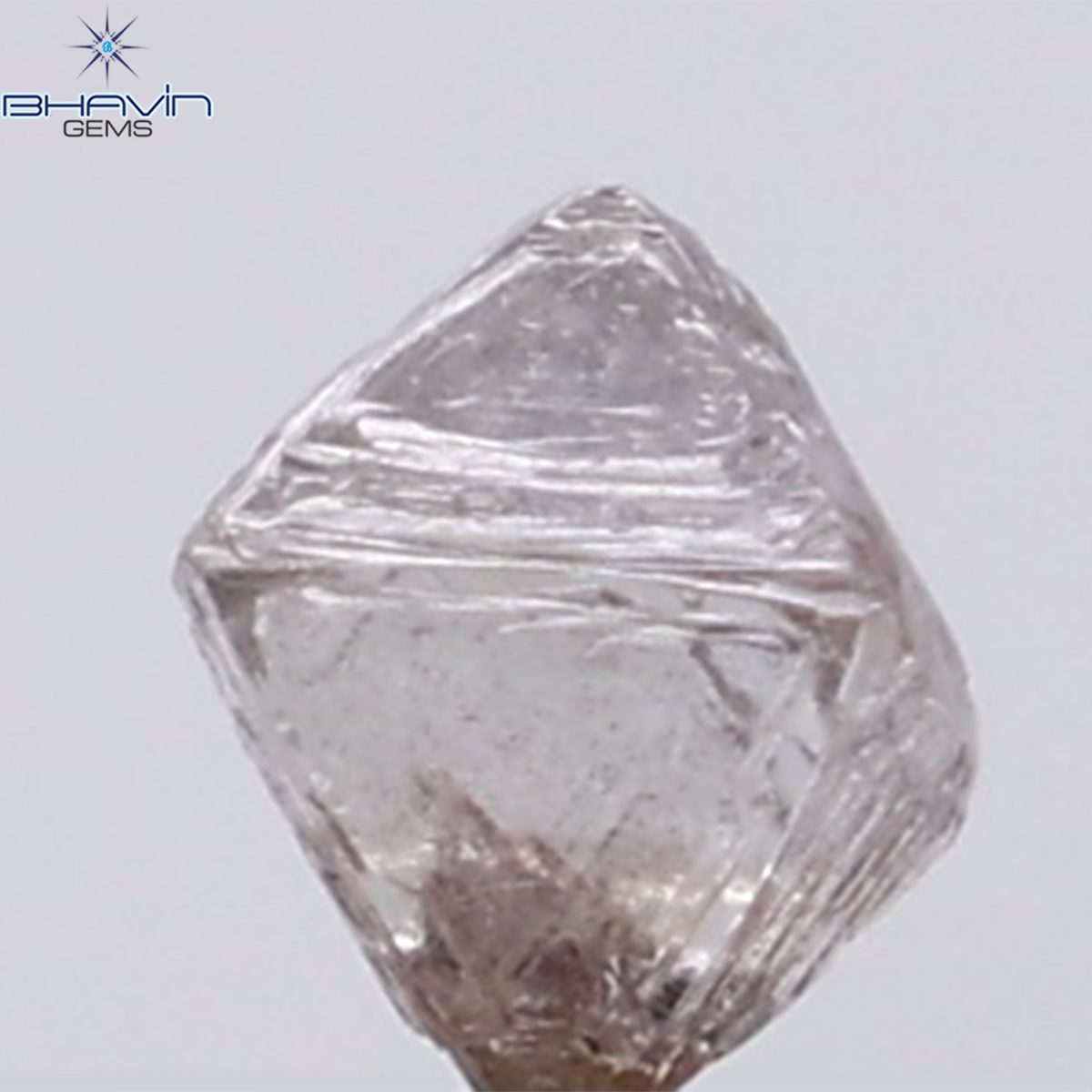 0.99 CT Natural Rough Diamond Pink Color Clarity SI (5.00 MM)