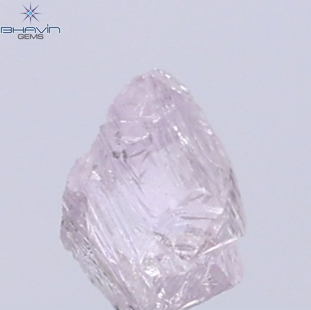 0.25 CT Natural Rough Diamond Pink Color Clarity SI (4.52 MM)